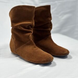 Steve Madden Kallee Brown Suede Slouch Boots Woman's Size 10 Y2K Boho